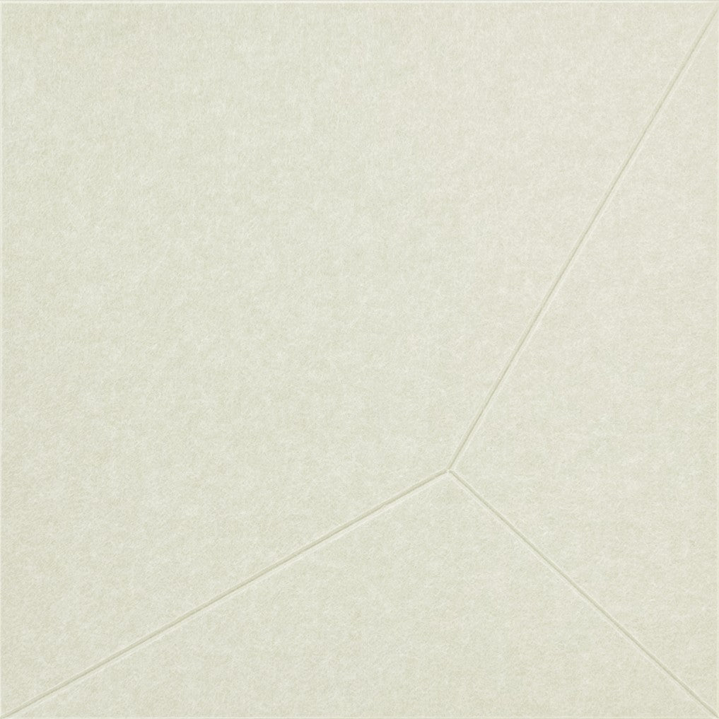 rPET Schallabsorber Geometric Cotton White
