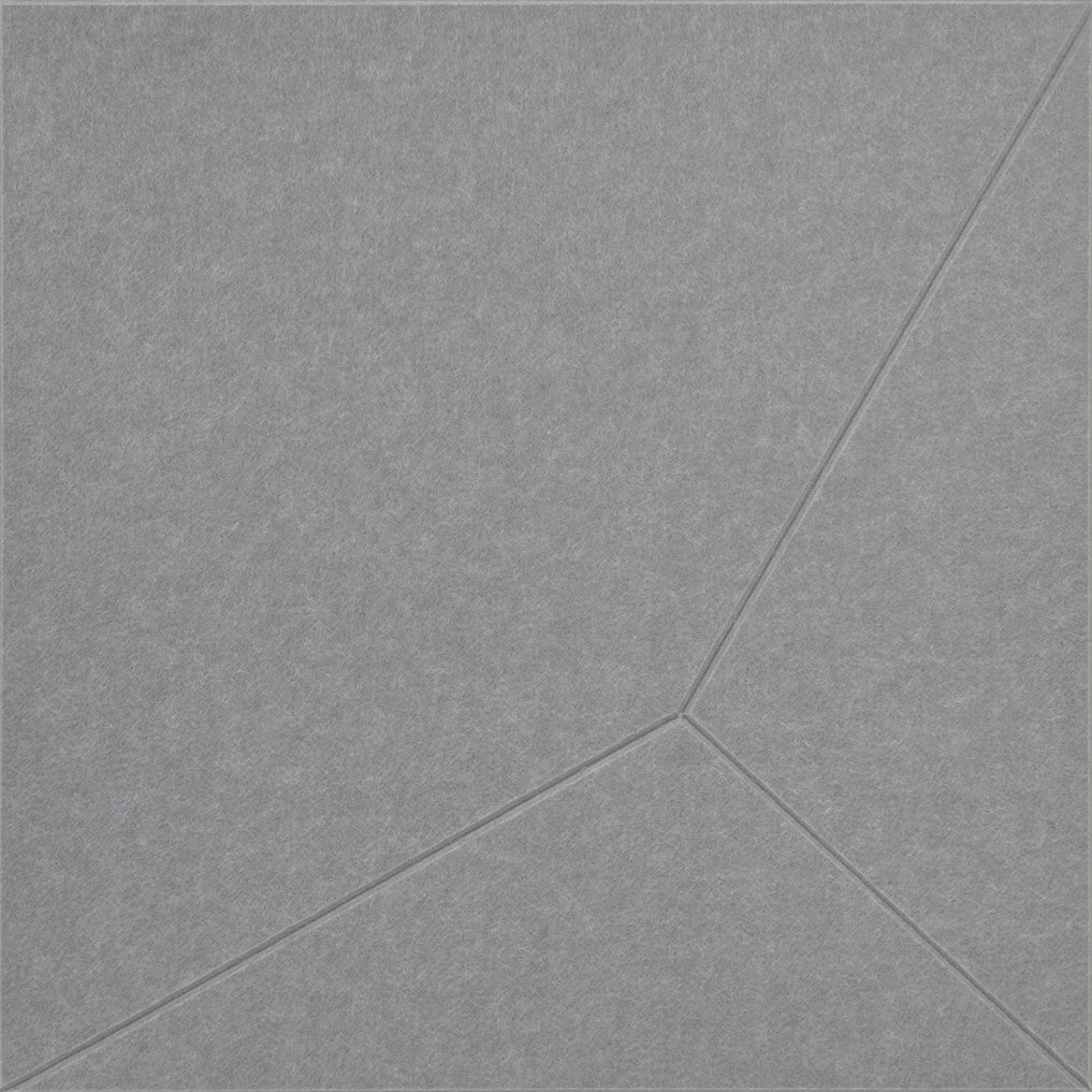 rPET Schallabsorber Geometric Platinum Grey
