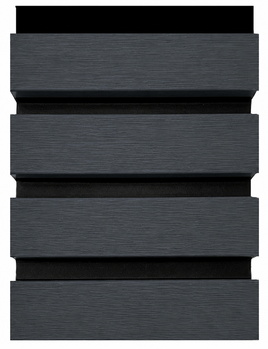 WPC Akustikpaneel Outdoor Anthrazit